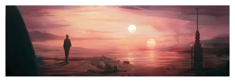 Illustration for article titled Add These Gorgeous Scifi Landscapes to Your Art Collection Right Now